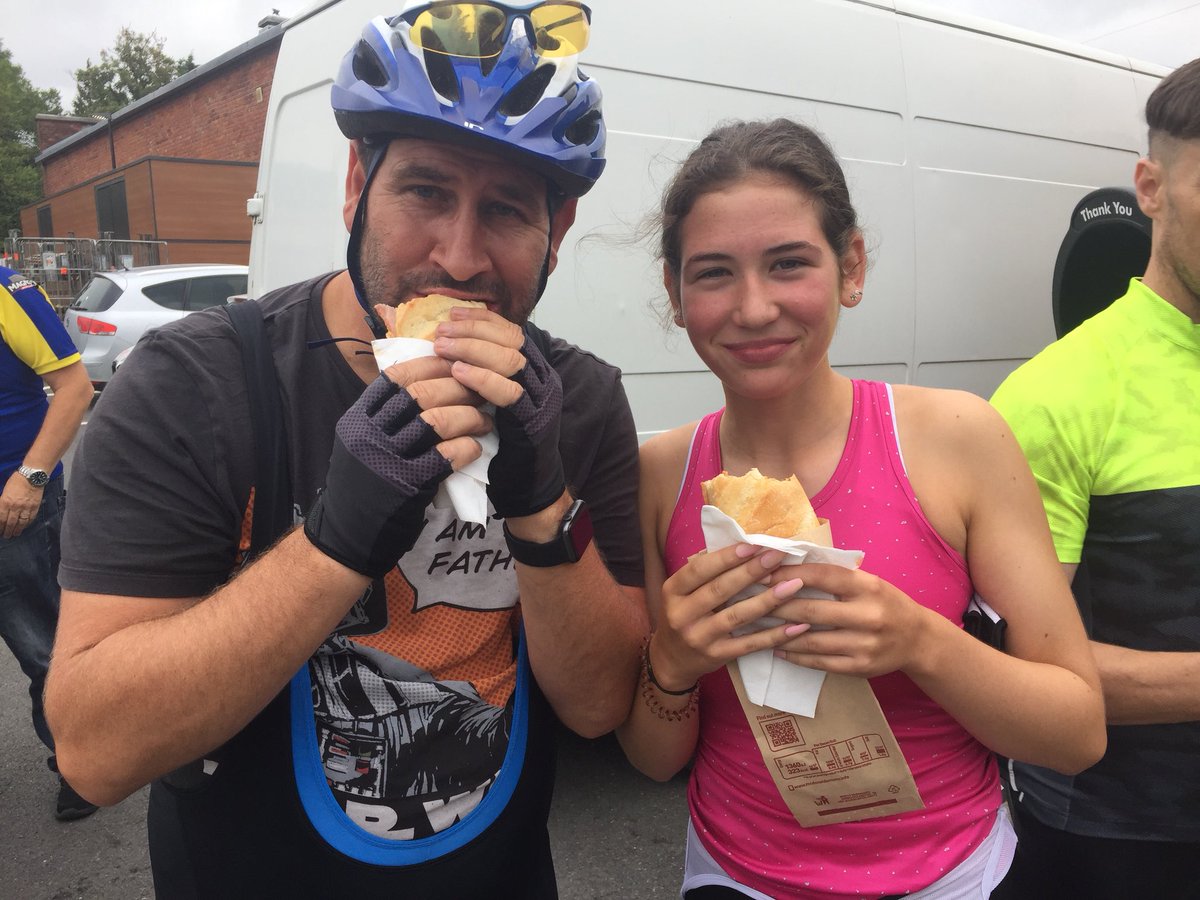 PeteMacS1's tweet photo. Breakfast 38 miles in. #prostrateuk https://t.co/qX7EhcBFEI