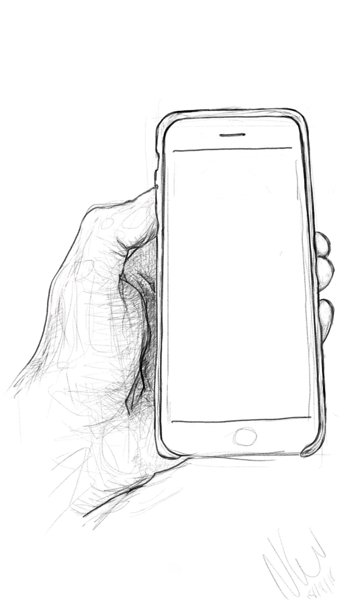 Телефон айфон рисунок. Смартфон нарисованный. Айфон набросок. Айфон для срисовки. Айфон эскиз.