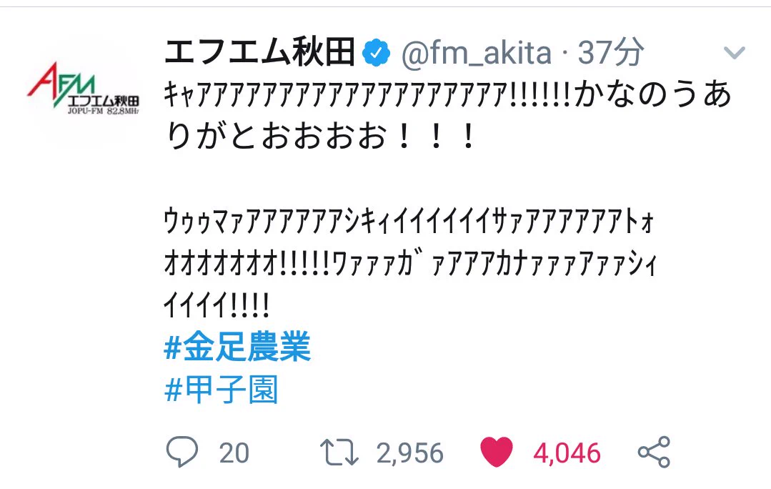 金足農業高校が勝ち続けた結果？Twitterで秋田県民が壊れるｗｗｗ