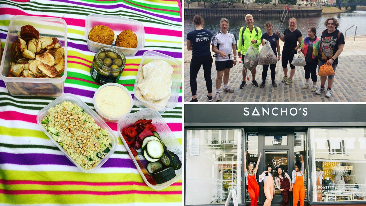 Sancho's and <a href="/PlasticFreeExe/">Plastic Free Exeter</a> are teaming up to host our first Plastic Free Pick-nic: The Dungaree Edition 🙌 Join us on Sunday 2nd September to pick up litter and enjoy a plastic free picnic! Find out more here: ow.ly/GU2n30loObs <a href="/sascampaigns/">Surfers Against Sewage</a> @Exeter_Hour <a href="/ExeterLiving/">Exeter Living</a>