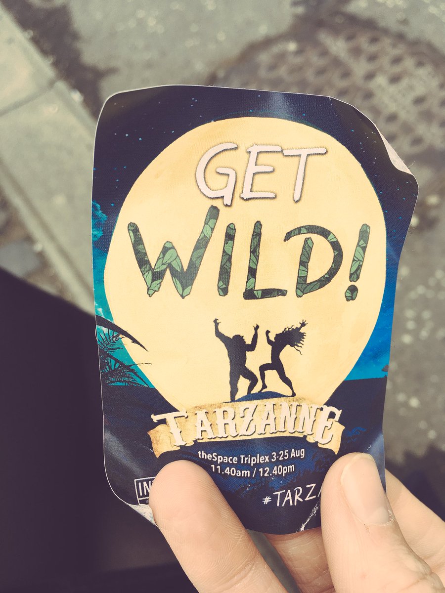 AliceRBarber's tweet photo. Was totally captivated by #tarzanne from @interplayleeds @edfringe this morning. A beautiful, touching, and atmospheric show with stellar performances and brilliant musicianship. Massively recommend! https://t.co/TQlYmeVhV7
