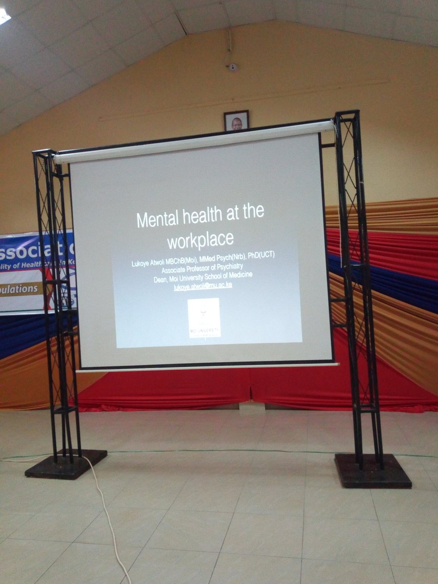KenyaMedics_KMA's tweet photo. @LukoyeAtwoli Vice President @KenyaMedics_KMA on the physicians health touching on mental health psychologically #KMASYMPOSIUM @simonkigondu @Lasterbosire @mdjkitulu @JKARAMANA @IMLU_org @medECUBE @JubileeInsKE https://t.co/htsrT8C5AK