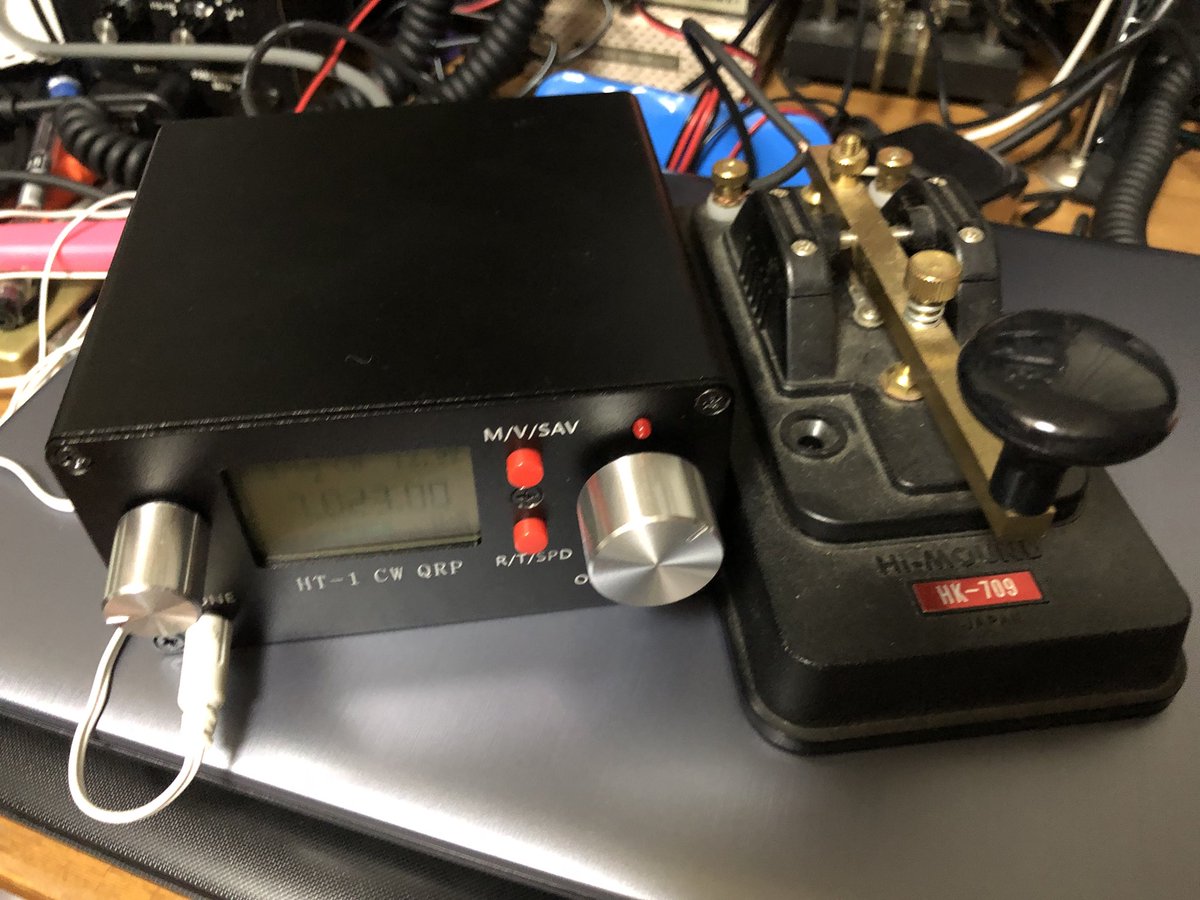 7L1DST's tweet photo. HT-1Aの増設申請が完了したので、送信準備中😅
#HT1A https://t.co/BZI9sET88Y