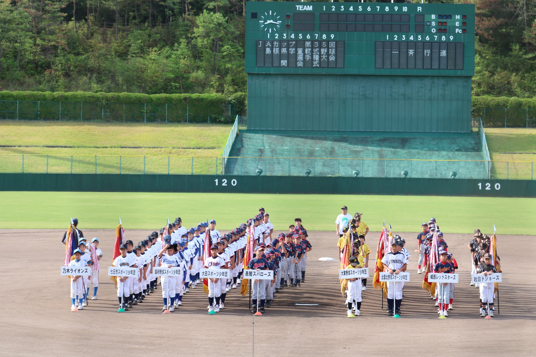 Msb38 89 On Twitter ｊａカップ 開会式 ｊａカップ 第35回 島根県学童軟式野球選手権大会 平成30年8月18日 土 松江市営野球場 入場行進 優勝旗返還 レプリカ贈呈 乃木ライオンズ 準優勝旗返還 レプリカ贈呈 高松野球スポ少 選手宣誓 社日ドジョーズ