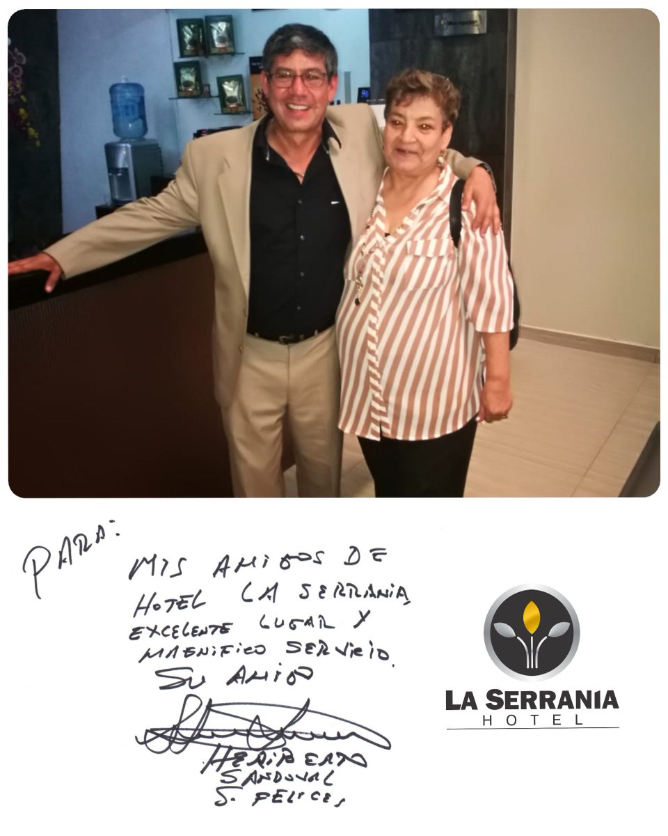 Heriberto Sandoval, humorista de Sábados Felices en su paso por el Hotel La Serranía!!