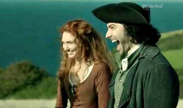 Poldarked's tweet image. It's the weekend! Have fun! #AidanTurner #EleanorTomlinson #Poldark #outtakes