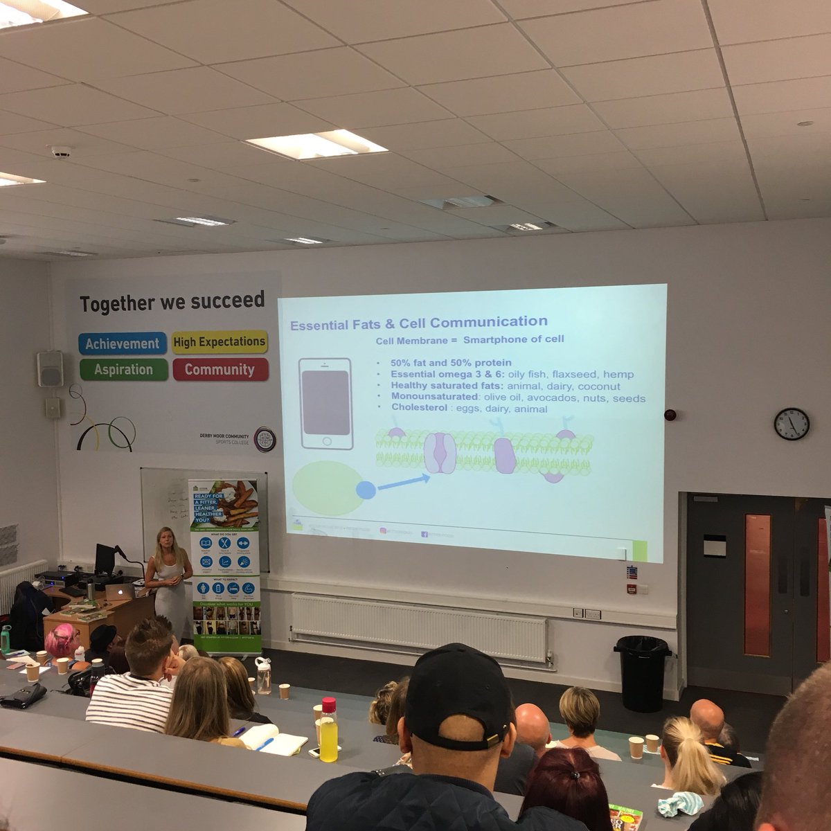 Keris dropping some knowledge bombs on the good people of Derby 💪 #nutrition #health #lifestyle