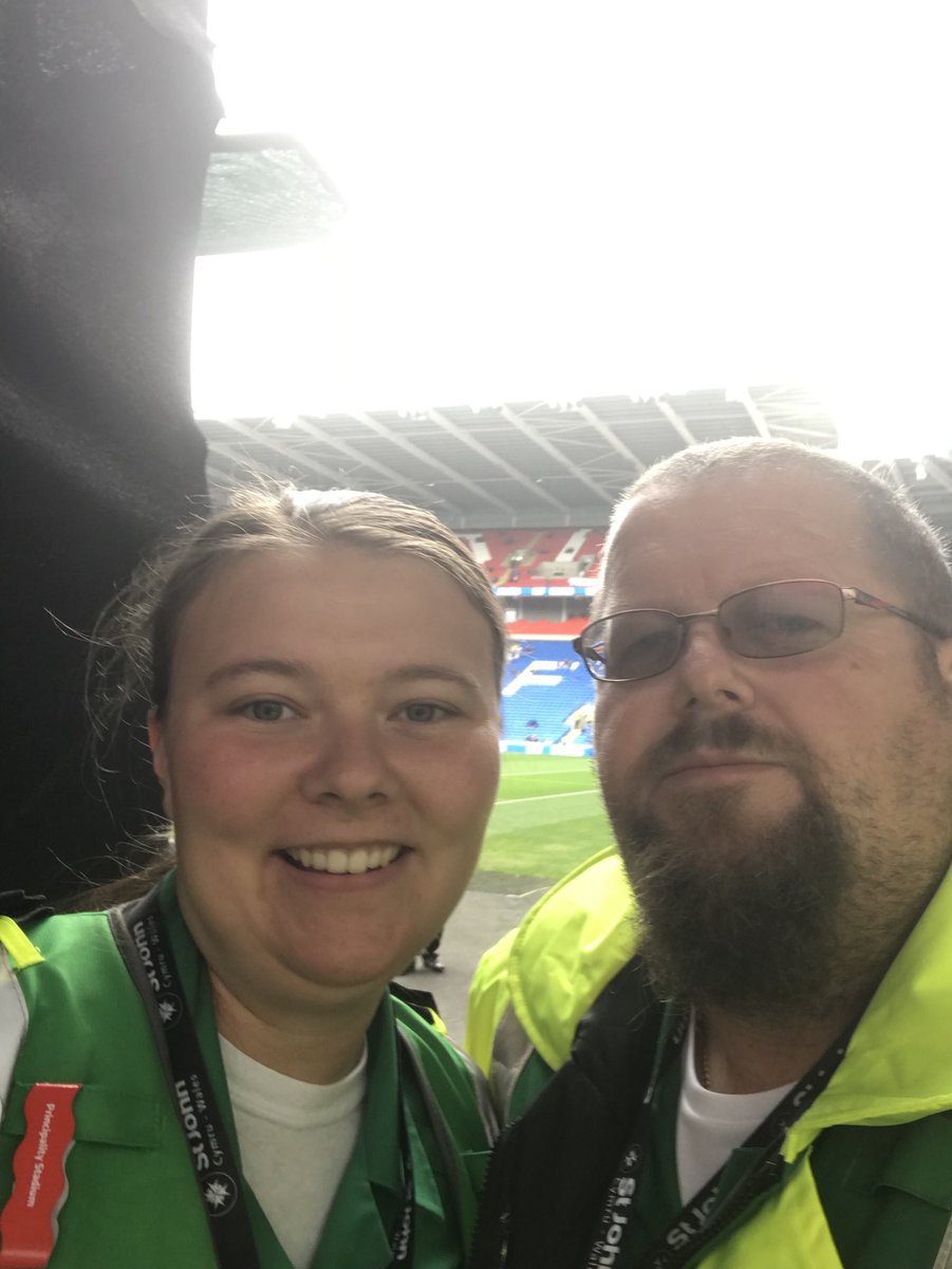 SJCLlanrumney's tweet photo. @SJCWLlanrumney and @SJCW_Rhiwbina working together at the Cardiff City Stadium today. #MySJCWDay https://t.co/RPEM3qzoAb