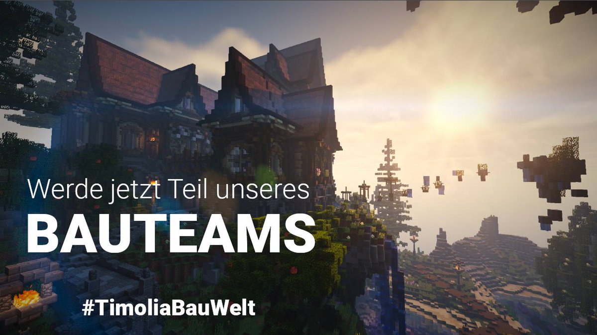TimoliaCreative's tweet image. Die lange Wartezeit hat sich gelohnt! Wir präsentieren stolz: die #TimoliaBauWelt! 

In einem neuen und optimierten System habt ihr ab jetzt die Möglichkeit, euch für das Timolia Bauteam zu bewerben! 🏆

ℹ Alle Infos: timolia.de/bauwelt