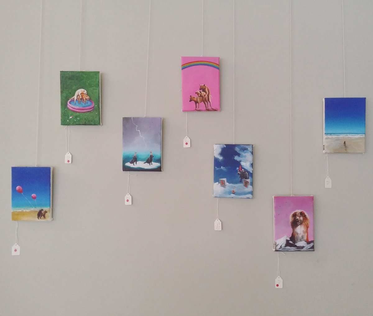 Mars Black brought some new mini paintings in yesterday but before I've managed to post about them all the instafans have snapped em up overnight! Just one left, the very end one on the right. All worth checking out though. We're open until 4pm today!