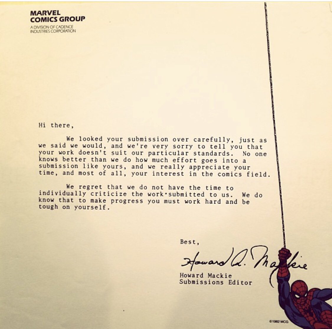 Jim Lee compartilha cartas de rejeição da Marvel e da DC 5 Dk4GP8oUYAACl1e