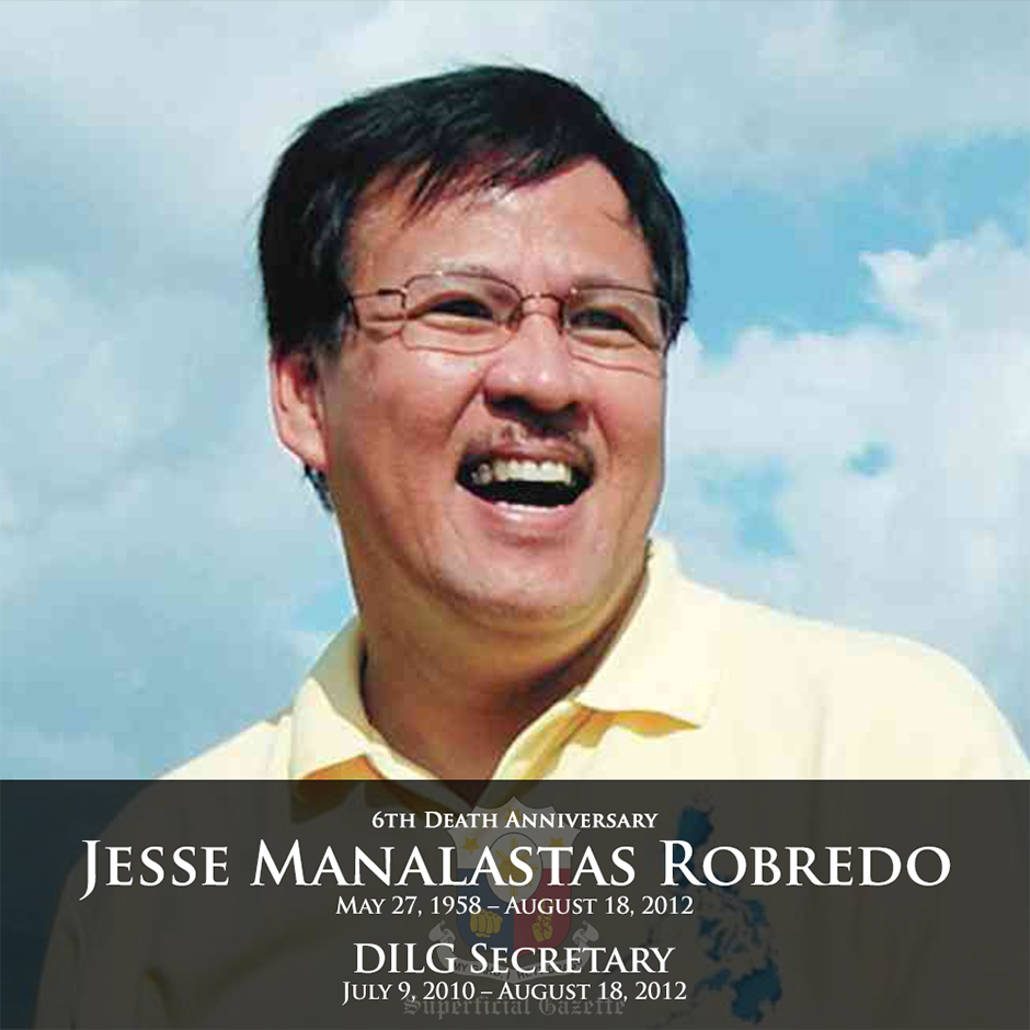 SuperficialGZT's tweet photo. 6 years ago, we lost a true statesman.
He transformed Naga from a 3rd-rate city into the PH's fastest-growing. His DILG reforms shape LGUs until today. Above all, he strongly believed in the ordinary Filipino.
Dios Mabalos, Jesse Robredo! #RememberJesse https://t.co/htviy9QCFC https://t.co/0qdV26ZyQP