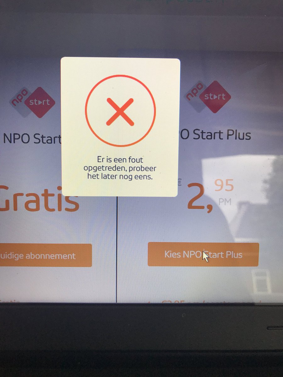 ParisOnCrystal's tweet photo. Account uitbreiden naar NPO Start Plus via de site geeft een foutmelding! Help @PubliekeOmroep ! https://t.co/eRz8QBPGcw