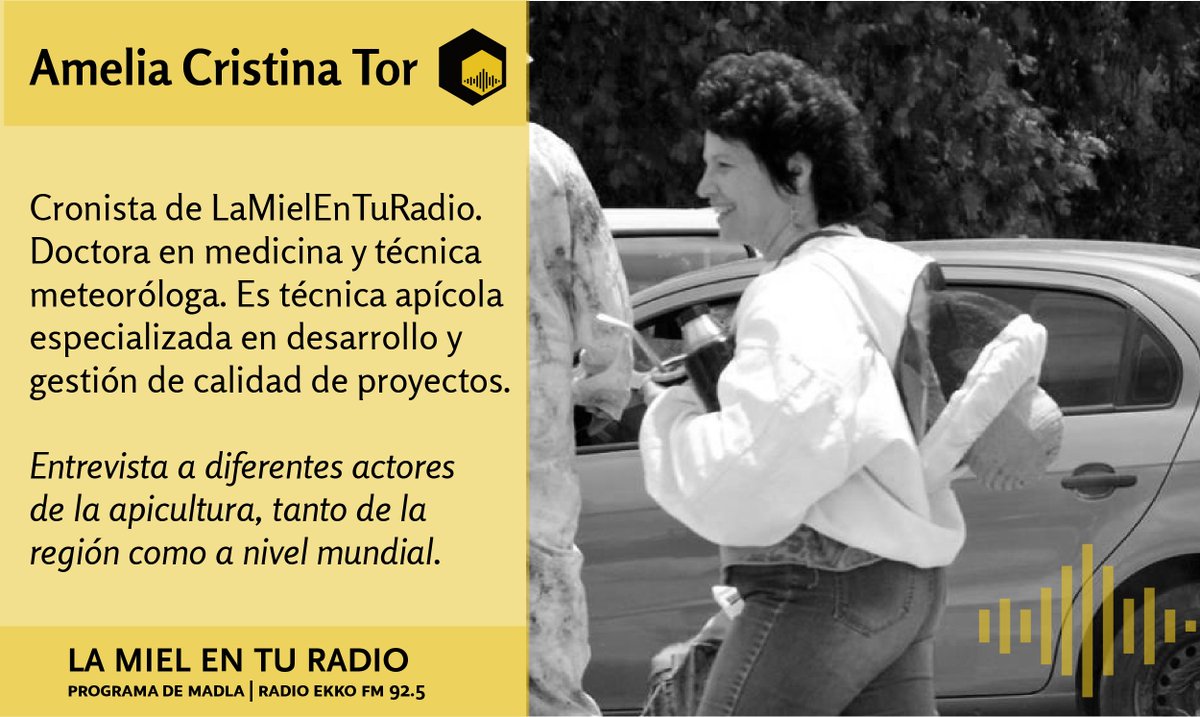 LaMielEnTuRadio's tweet photo. Nuestra cronista #AmeliaTor entrevista a #LionelSeguiGonçalves, representante brasileño en #FILAPI, y en la Comisión Internacional de Biología de #APIMONDIA. Co-responsable de la Campaña #BeeOrNotToBe.
Sintonízanos en diferido por
https://t.co/Xi6uzLEaRC
@REDLACaf @INTAInforma https://t.co/VPXndHNlc9