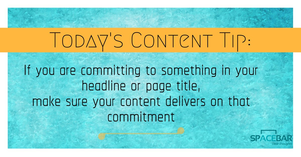 SpacebarContent's tweet photo. Heading ≠ Content ❌
Heading = Content ✔
#SensibleSaturdays #DeliverOnYourCommitments #Opportunities #ContentTips https://t.co/fAu3Jl5rOy