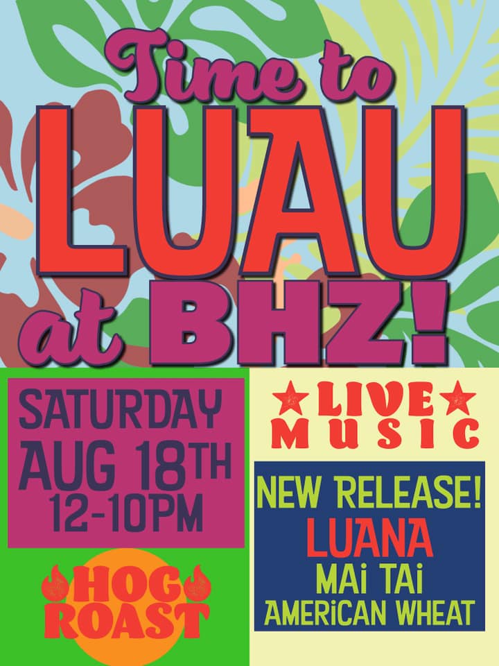 BarrelHouseZ's tweet photo. Today's the DAY! Weather looks a little tropical this afternoon, so our additional brew floor space will be ready to luau too. Great eats from @SmokeyStaxBBQ. Live music w/Jason Dick + Five Alive. New release: Luana || Mai Tai American Wheat. #luau #craftbeerMA #weymouthMA https://t.co/o5DiDJtBIw