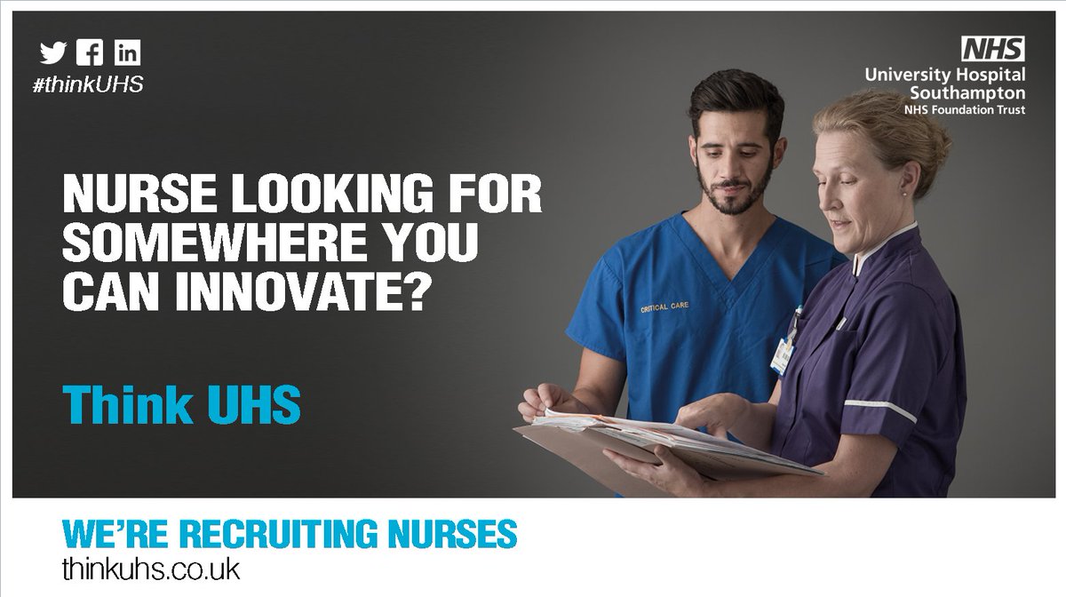 UHS_Jobs's tweet photo. We're recruiting nurses to be a part of our Trust.
If you want to join a friendly, supportive team and be a part of our #nursing community, we'd love to hear from you.
Find our current vacancies here: https://t.co/ONPKr3hFJT
#NHS #wenurses #uhsnurses #careers https://t.co/gRhbp3p8Lf