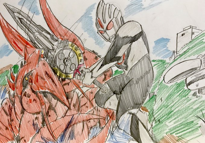 ウルトラマンオーブダークノワールブラックシュバルツのtwitterイラスト検索結果 古い順