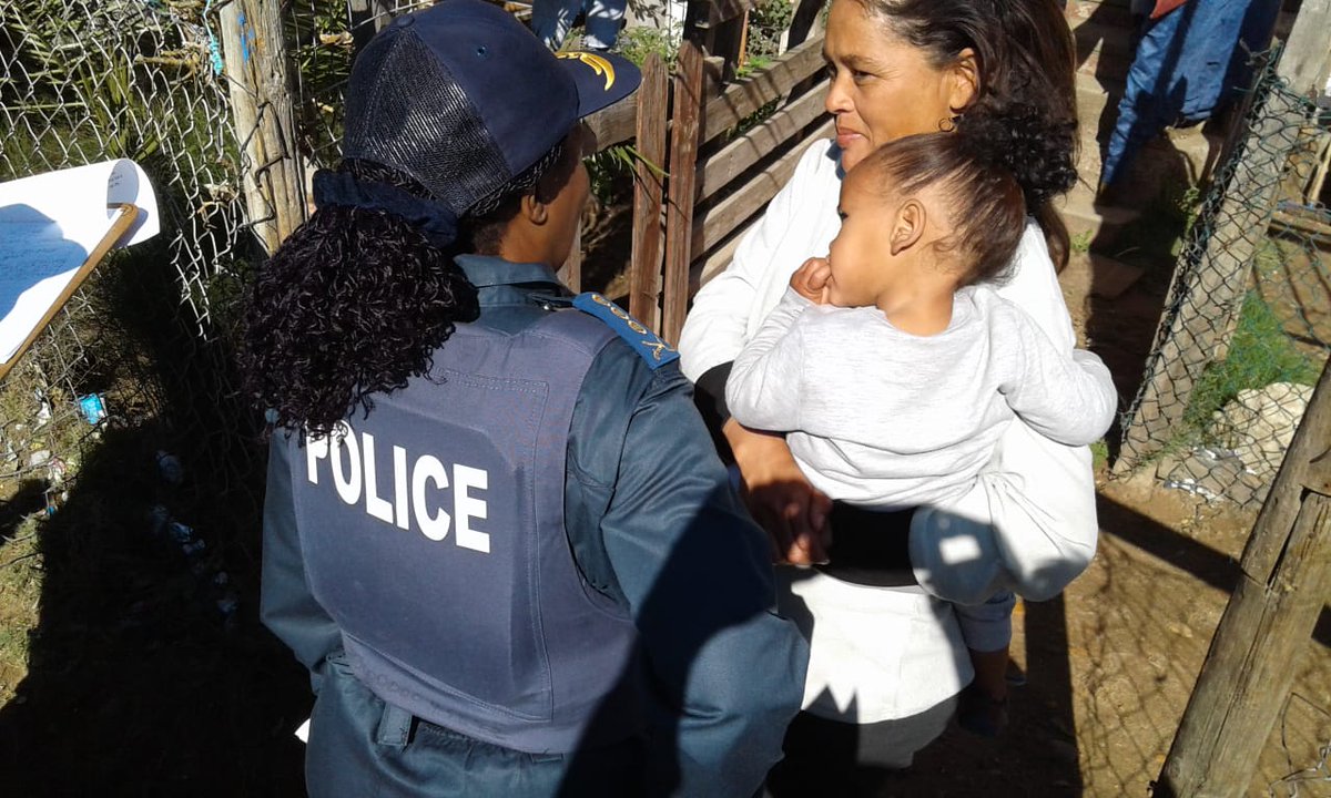 SAPoliceService's tweet image. #sapsEC Operation Basadi in full swing in Port Elizabeth which include Taking to the streets on foot meeting and greeting the community of Helenvale.   #WomensMonth  TM
saps.gov.za/newsroom/msspe…