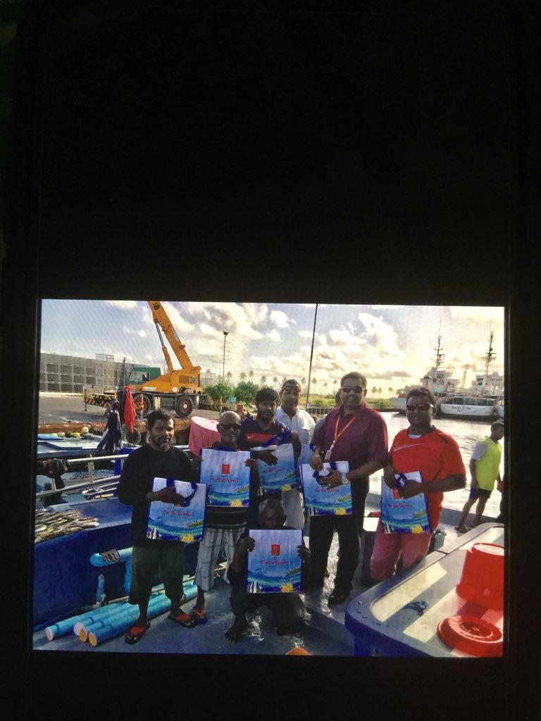 Conducting awareness sessions to fishermen, not to throw plastic into the seas, instead bring them to our factory  in the bags we have provided which are Transported to parley plastic collection centre.