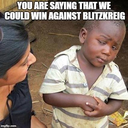 Blitzkr79969763's tweet photo. Winning against Section-B, huh?
Is that even an option??
#war #Blitzkrieg #Section_B https://t.co/f490awGB2H
