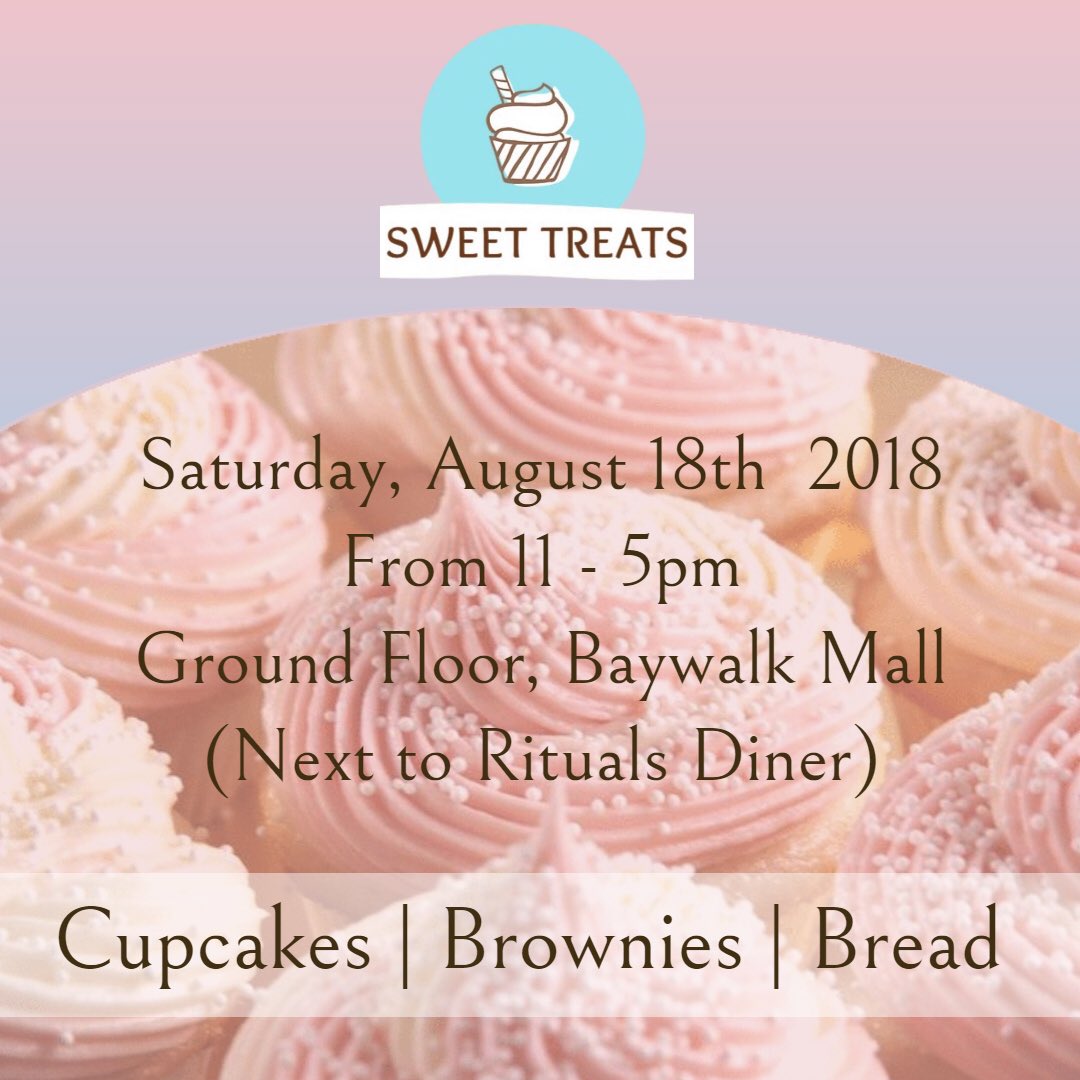 It’s a super sweet pop up with @sweettreatsslu this weekend! Take note of our new location outside Rituals Diner at Baywalk Mall!
•
Get a free cupcake compliments @sweettreatsslu with every purchase!
•
2 doorbuster prizes!
•
50% off Pink Panther scrub 🌸
•