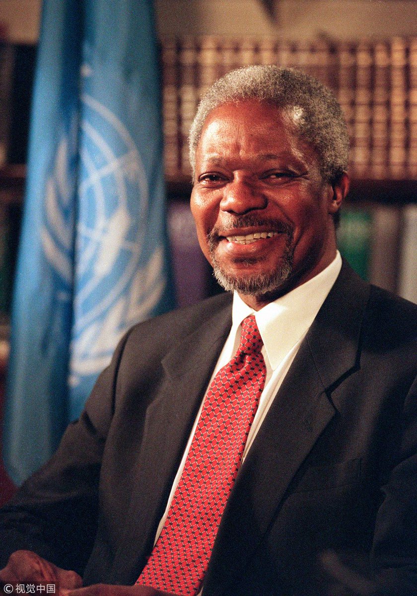 CGTNOfficial's tweet photo. #Ghana declares a week of mourning after the death of former UN secretary-general #KofiAnnan and declares he was "one of our greatest compatriots" https://t.co/1ynLpxRzSP