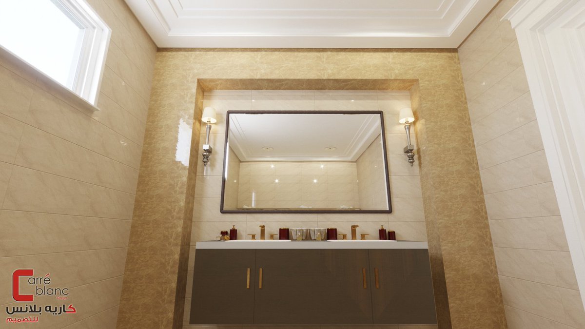 Bathroom design inspiration from one of our works in Al Wakra.
Another story and fresh new designs.

#carreblancdesign #interiordesign #bathroom #classicbathroom #mirror #walls #dohainteriordesign #doha #dohaqatar #alwakra