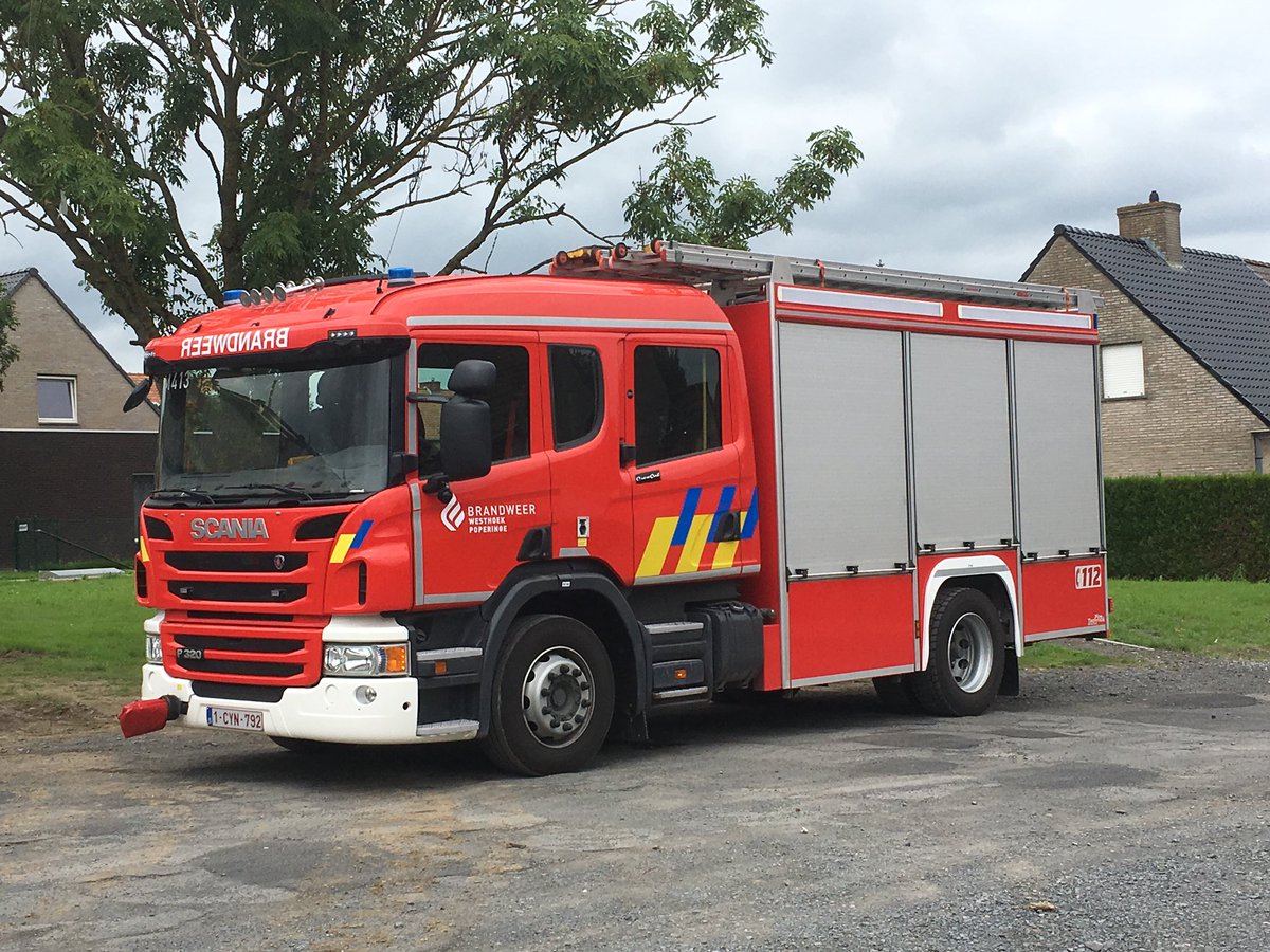 A 2014 Rescue Truck at Poperinge fire station
