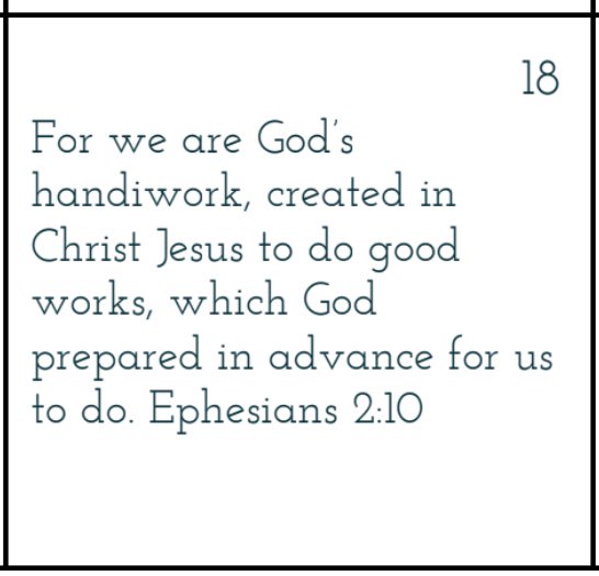 weteachjoy's tweet photo. Day 19: you were created to do good works! #weteachjoy #wtjbacktoschoolprayer #wtjprayer #teachersthatpray https://t.co/s6K7QzJh9d