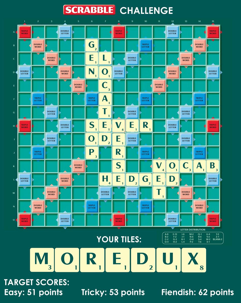 Wellyjighere's tweet photo. This is for the Scrabble lovers out there. I guarantee it’s very challenging. Let’s see who can solve this. #ScrabbleIsBeautiful #BringBackOurScrabble https://t.co/psvPKSVsjK