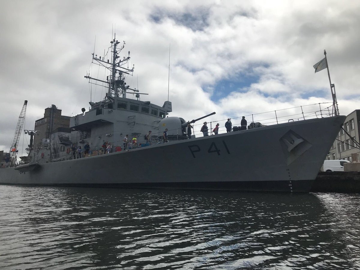 BestofCork's tweet photo. RT @DavidLyons327: RT @naval_service: #LEOrla currently alongside #cork city, open to the public for guided tours today as part of @corkheritage open day https://t.co/s3pitdfBd2