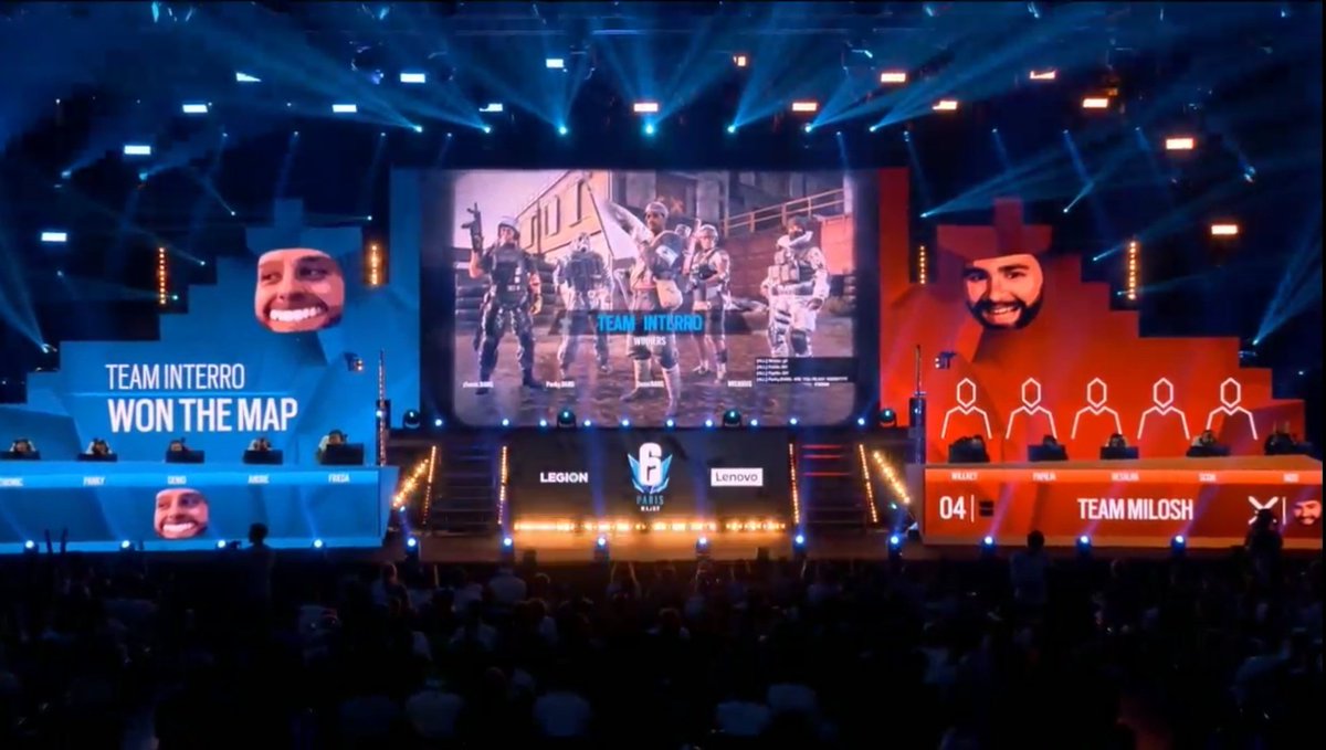 R6esports's tweet photo. #TeamInterro takes map 1!!
Watch live: https://t.co/nMALsuktp1
Other languages: https://t.co/QNAPEKSKB7 https://t.co/UBg9i4QelS