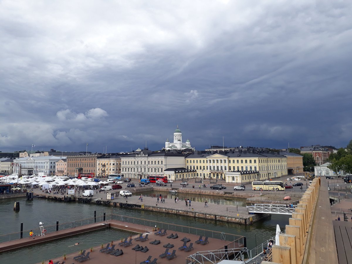 FakeChrisTorres's tweet photo. I've fallen in love with #Finland. It reminds me a lot of Canada, the nature, nice people &amp; hockey. But they have Yyteri, impressive buildings &amp; saunas. https://t.co/uhtkurskK6