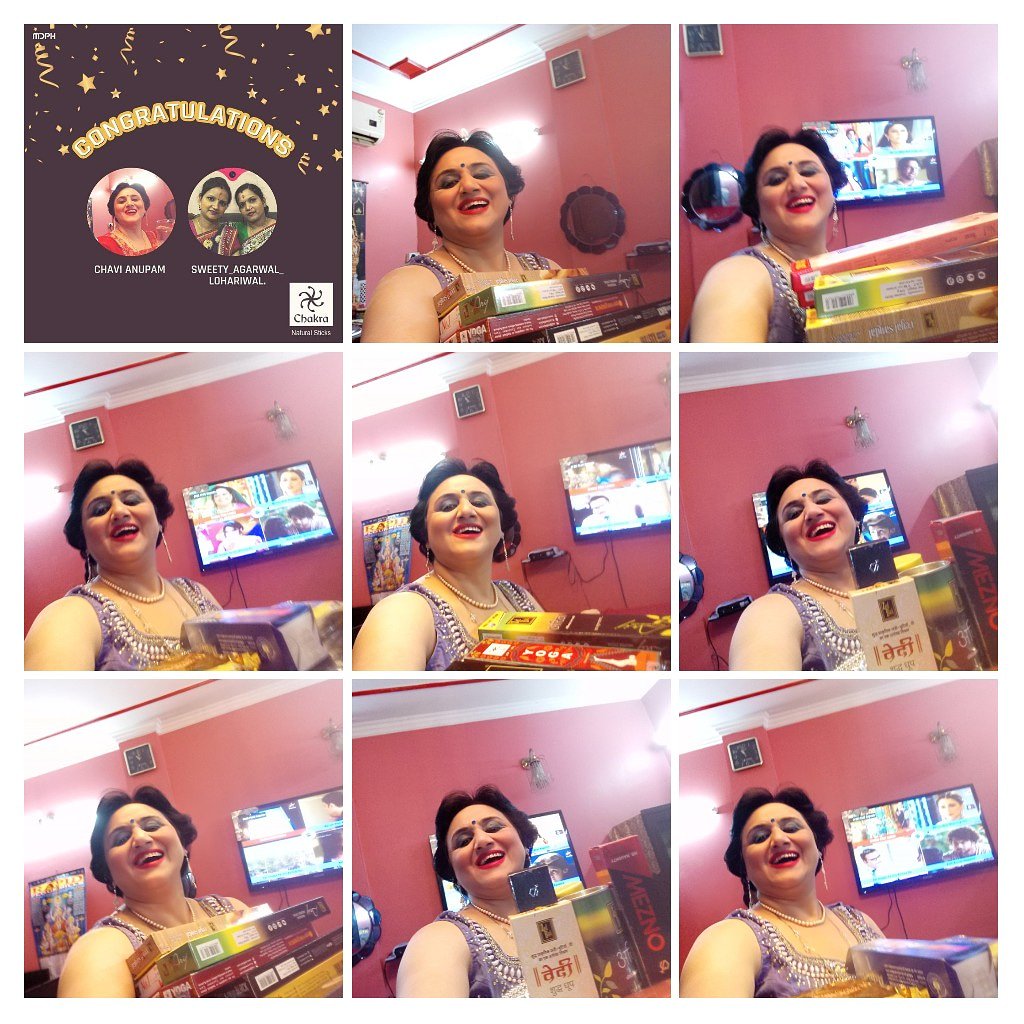 My dear Friends, Recently I won a Contest organized by @ChakraAroma  ! They have sent me a fabulous Gift Hamper ! It has 26 items which includes Incense Sticks of different Variants , Perfume Spray, Perfumed Candles, Dhoop Cones , Mehndi , Hawan Samagri etc ! Please see !