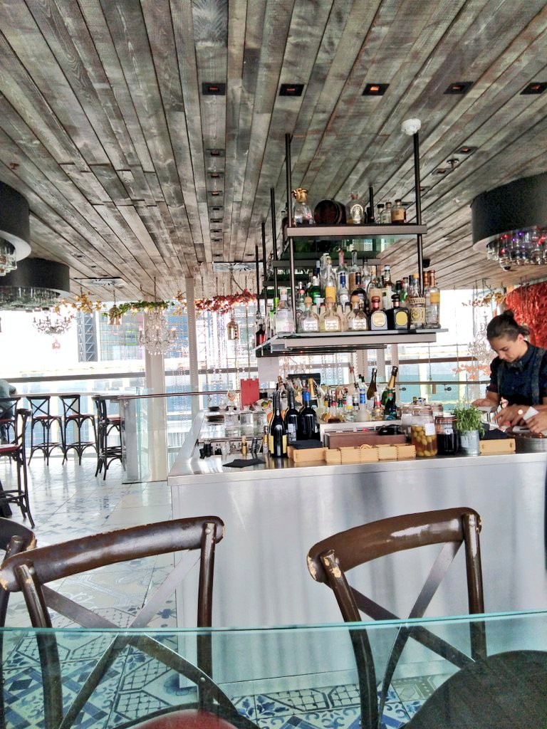 Highest coffee in London!
40th floor <a href="/DuckandWaffle/">Duck & Waffle</a>