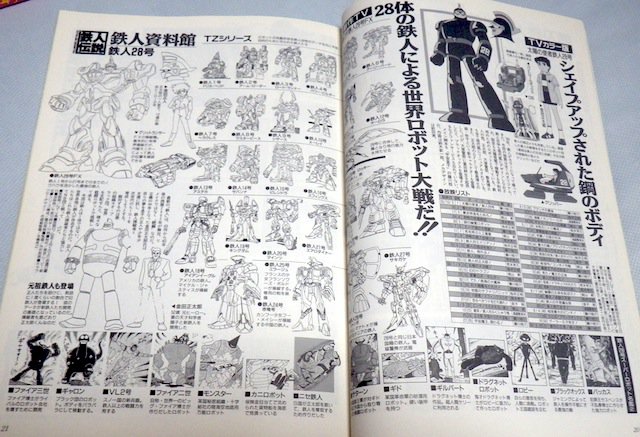 けっこう貴重な資料もいろいろ載ってるB-CLUB、78号にはFX版鉄人1号