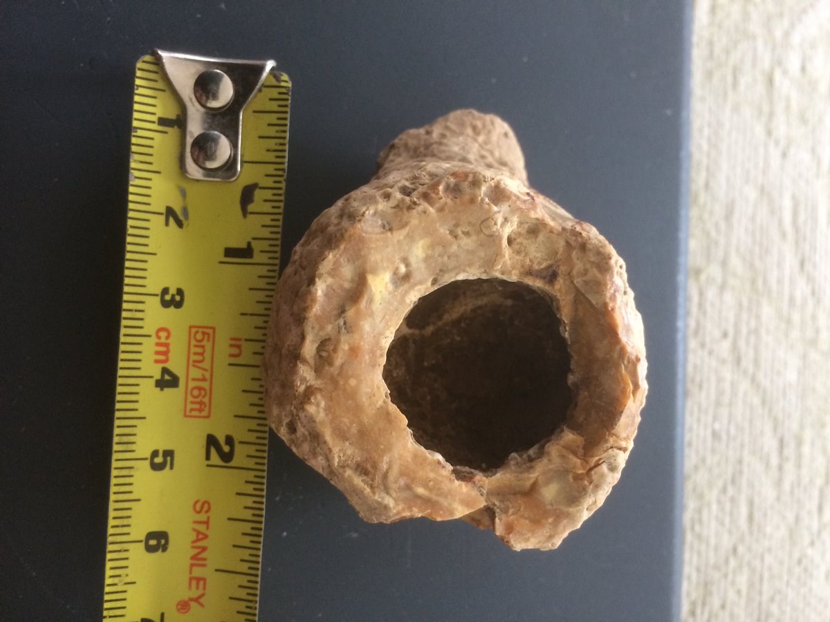 pauldwright3's tweet image. Found this while out detecting its stone &amp;amp; round inside any idea on id please