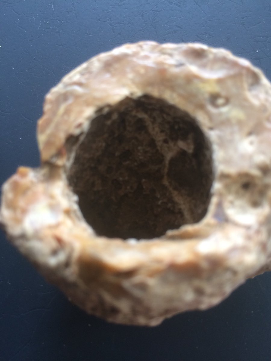 pauldwright3's tweet image. Found this while out detecting its stone &amp;amp; round inside any idea on id please