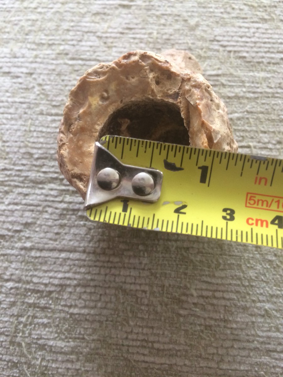 pauldwright3's tweet image. Found this while out detecting its stone &amp;amp; round inside any idea on id please