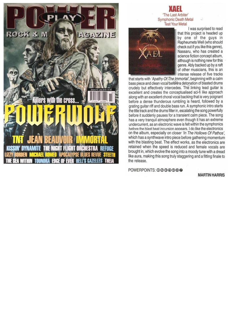 July 2018 - <a href="/Powerplaymag/">POWERPLAY</a> <a href="/XaelBand/">Xael_Official</a> <a href="/testyourmetalre/">Test Your Metal</a>