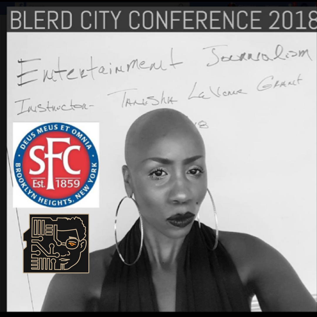 blerdcity's tweet photo. #ICYMI #ThankYou Journalist Tanisha L. Grant for your Hollywood’s Red Carpet Journalist Workshop! You Slay Everyday! 👑💅🏿 #BlerdCitycCon2018 #Blerd #Blerds #Bleeks #BlerdFandom #BlerdsRule #BlerdsForever #BlerdCityConference #blackjournalist #TanishaLaVerneGrant @BLERDCity https://t.co/re6FjmYMxs