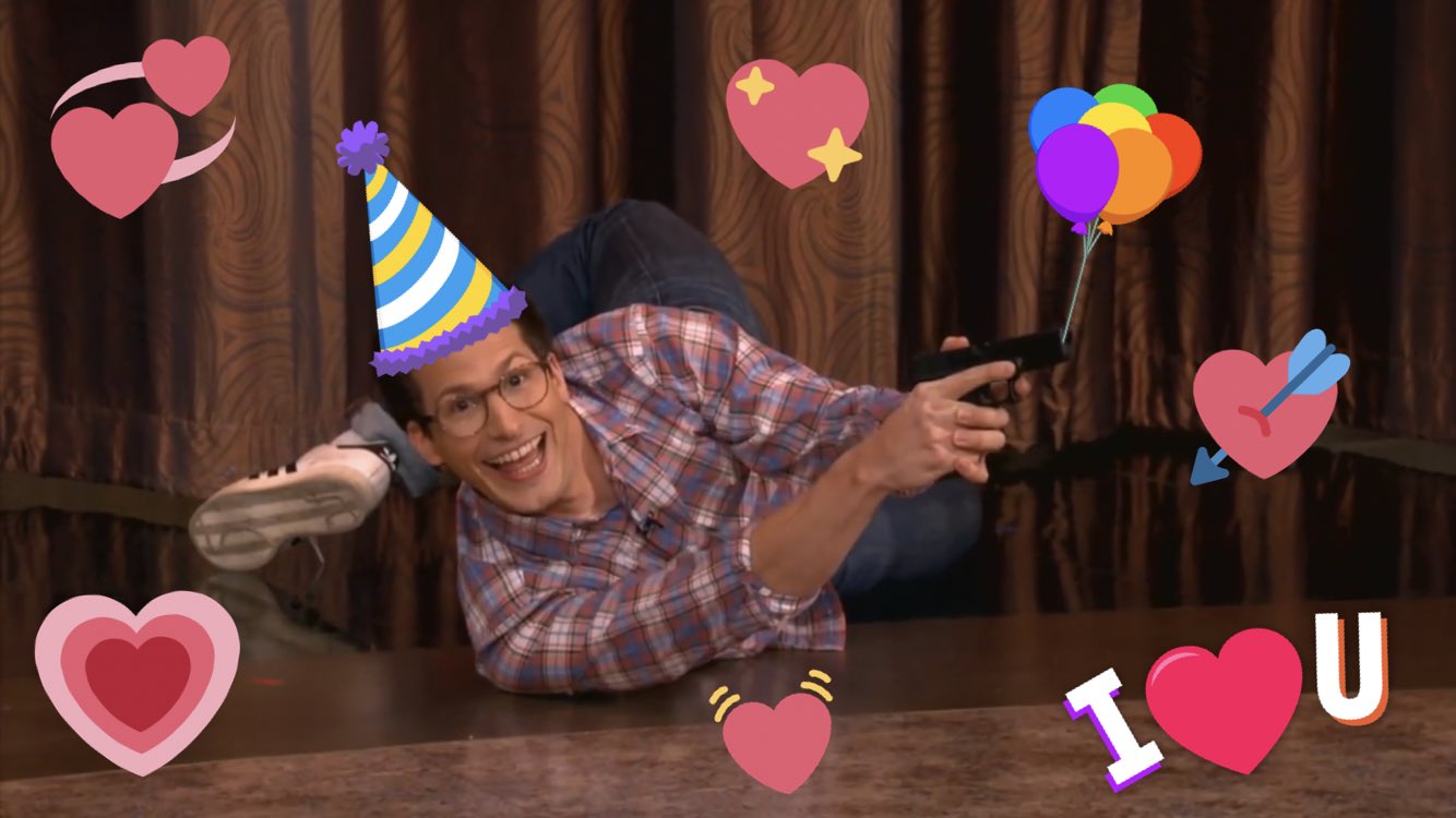 Happy birthday andy samberg i would die for you 