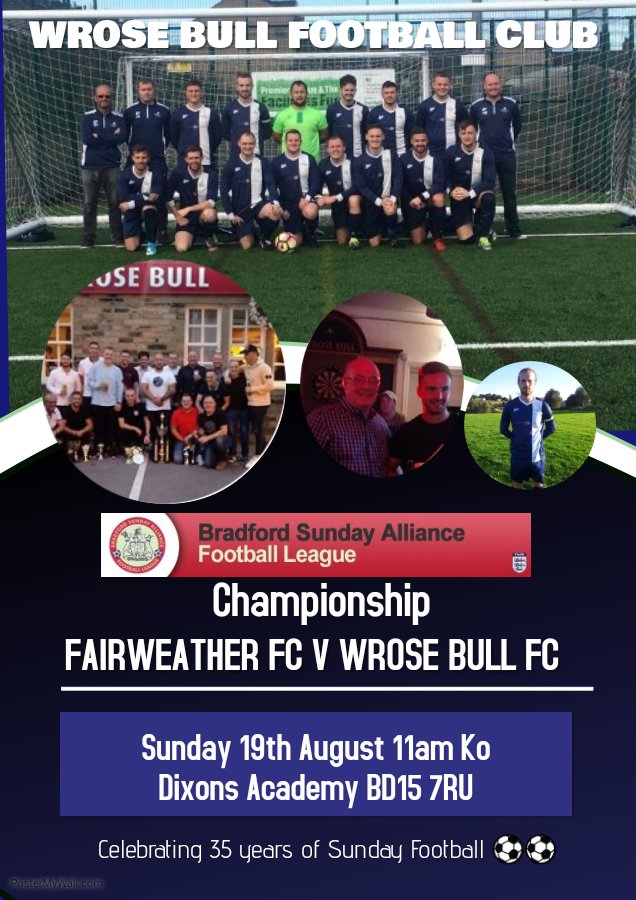 wbfcbenders's tweet photo. First game of the season tomorrow for the boys.
Looking forward to an successful season back in the championship for the first time in 12 years ⚽⚽⚽💙💙💙 https://t.co/r9CkgEjKXP