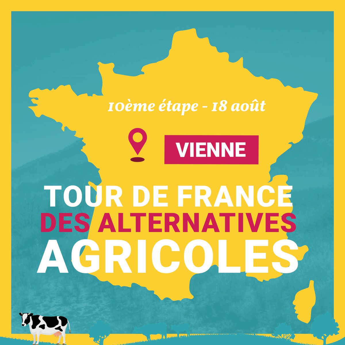 LesJeunesG's tweet image. Le Tour de France des Alternatives Agricoles s'arrête dans la Vienne et en Charente-Maritime aujourd'hui pour sa 10ème étape ! #TFAA