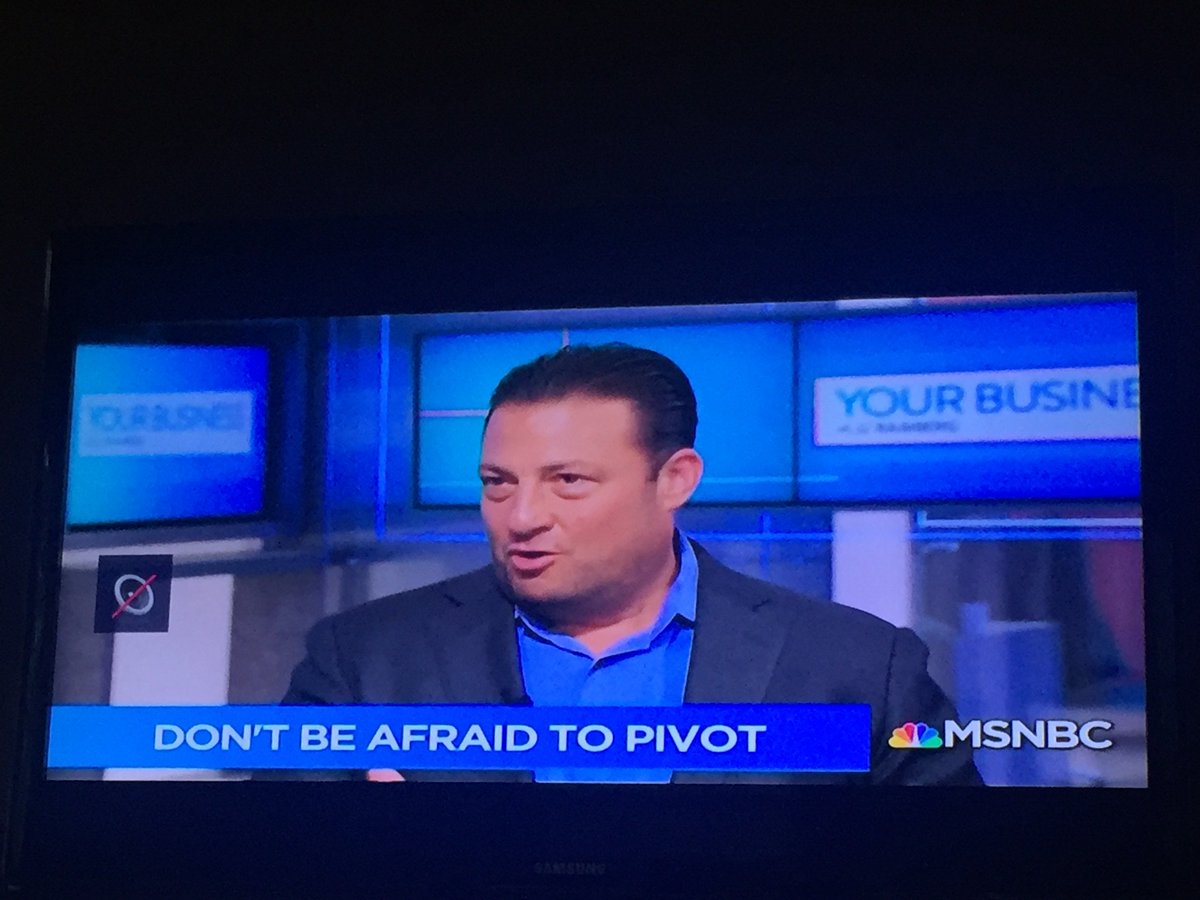PaulFerguson's tweet photo. "Don't Be Afraid to Pivot", some good advice from the JJ Ramberg show this weekend on MSNBC. https://t.co/mALnDn0wkR #AdaptAdjustOvercome https://t.co/WDpCDhFTgR
