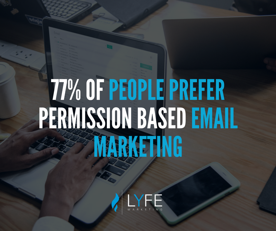 LYFEMarketing's tweet photo. Did you know that 77% of people prefer #permissionbased #emailmarketing?
#Conversion rates are higher because people actually want what youโre #selling.
Learn how permission-based #email #marketing works and how to do it right from our #blog.
https://t.co/aT9B4AO2AD https://t.co/6FSBfxAJDx