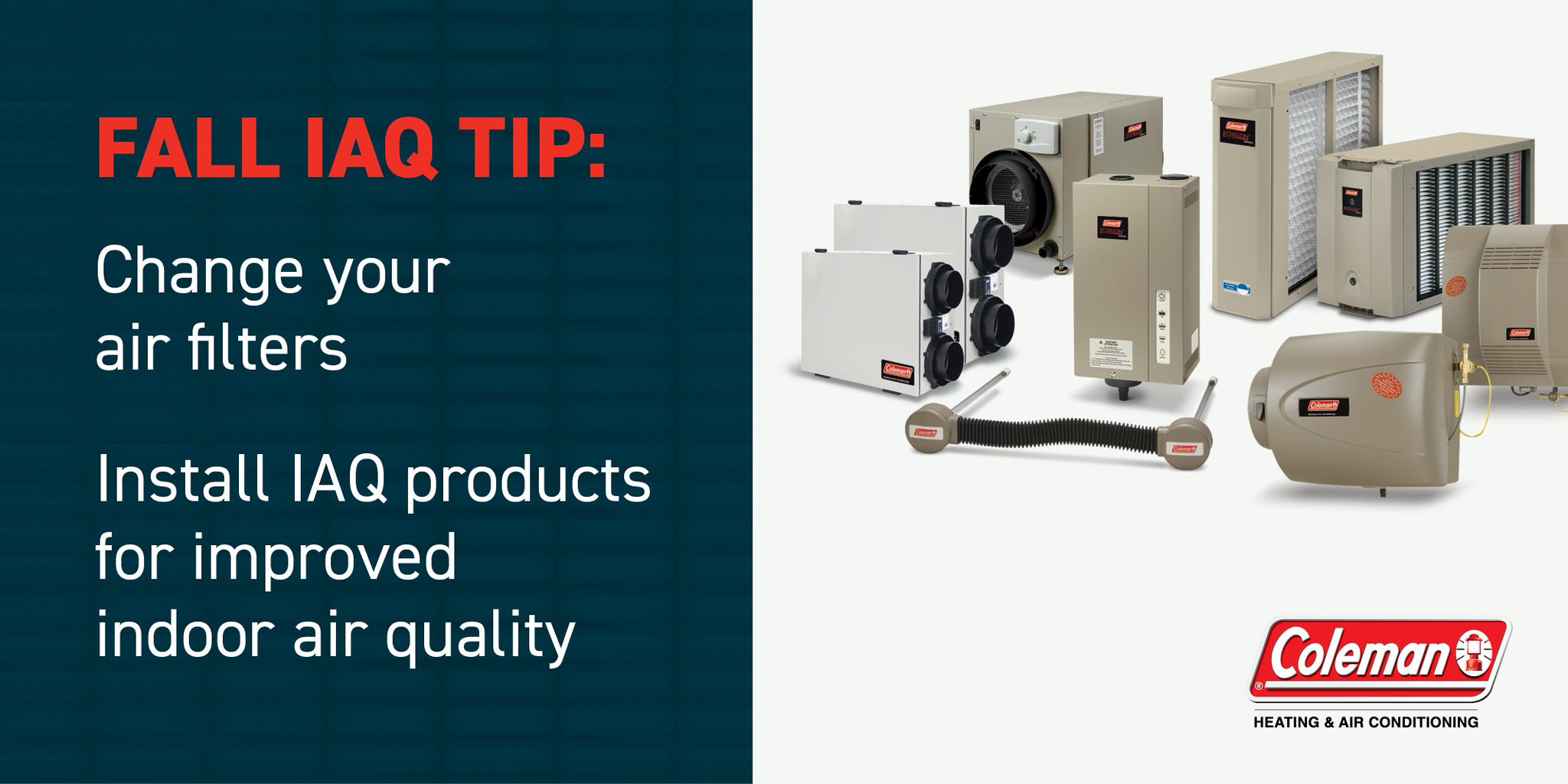 Coleman HVAC on Twitter "Seasonal changes bring new airborne irritants