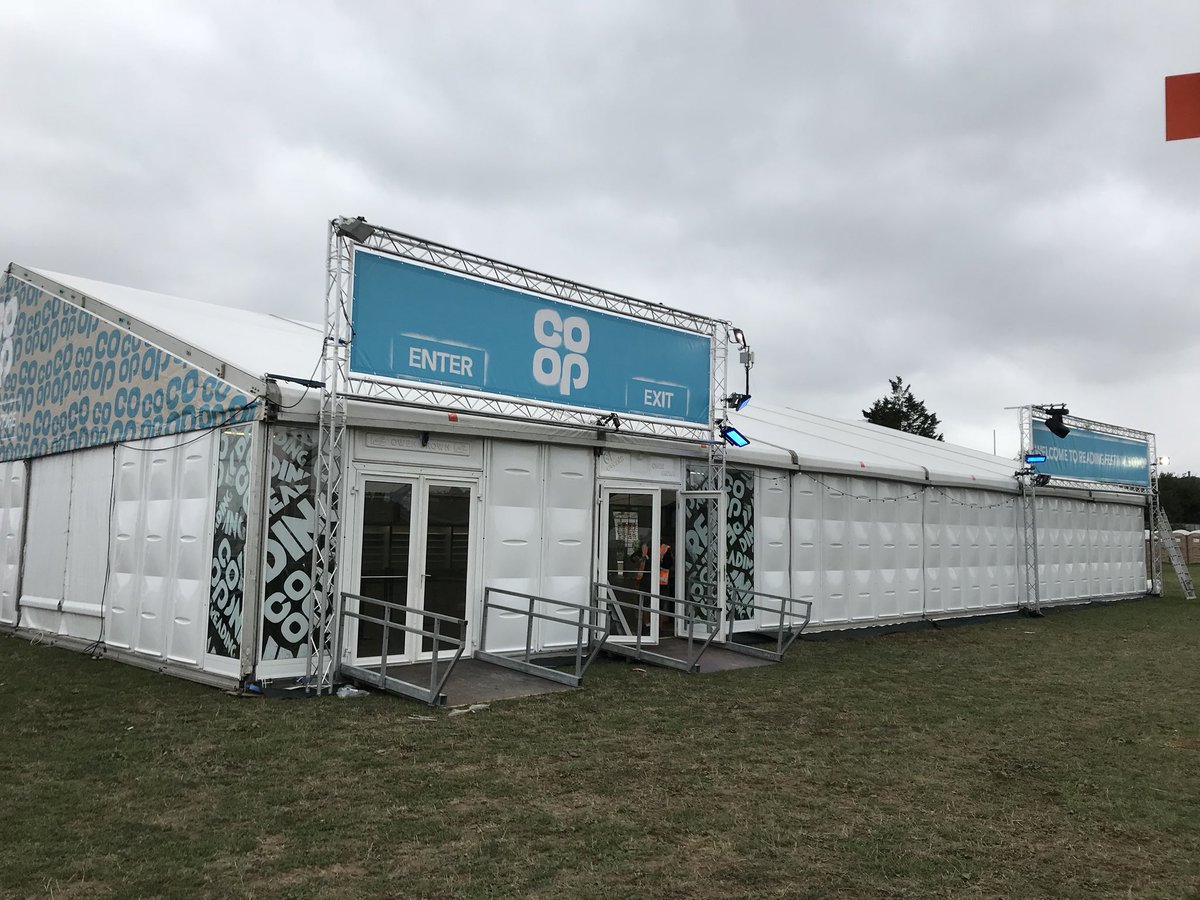 MSanger1's tweet photo. We have arrived reading . #beingcoop #readingfestival #coopteamreading @OfficialRandL https://t.co/UrKMkMKY79
