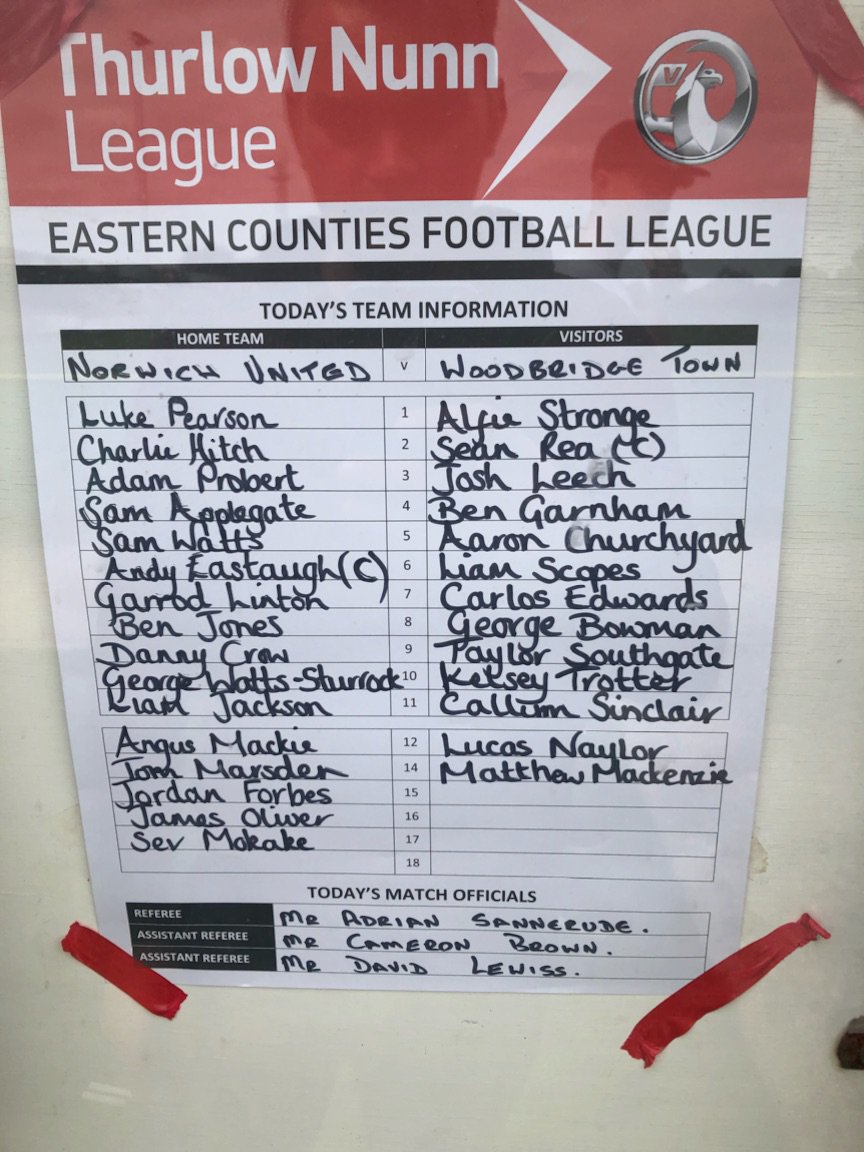 NorwichUnitedFC's tweet photo. Todays teams #tnpd #UTP 💛💙 https://t.co/mbqdh4Zybi